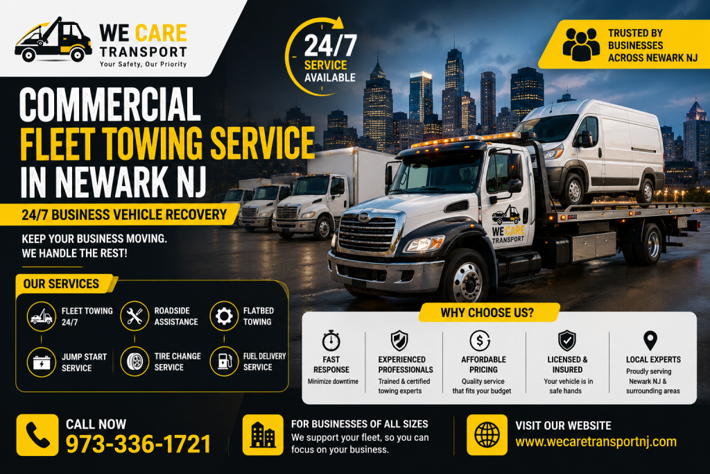 commercial fleet towing service in Newark NJ