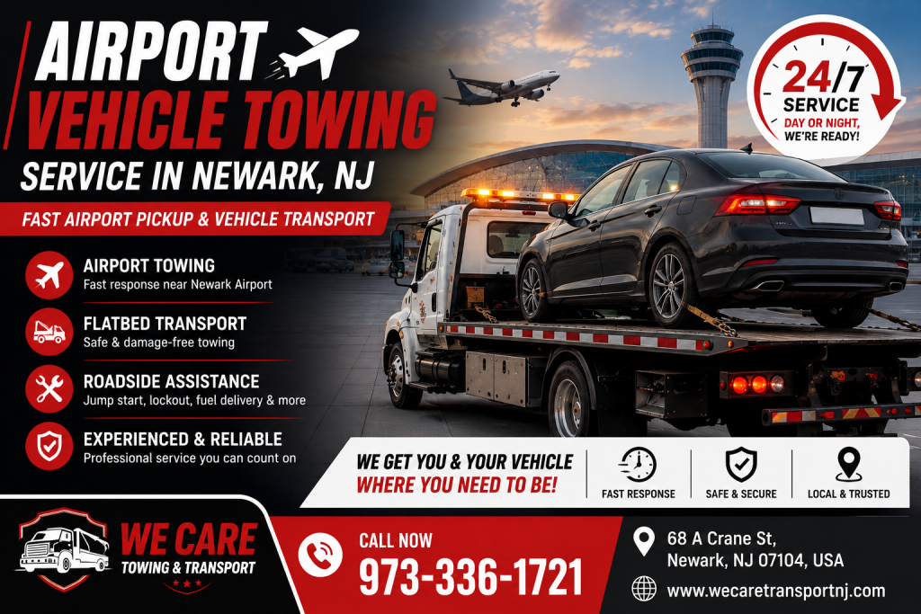 airport vehicle towing service in Newark NJ