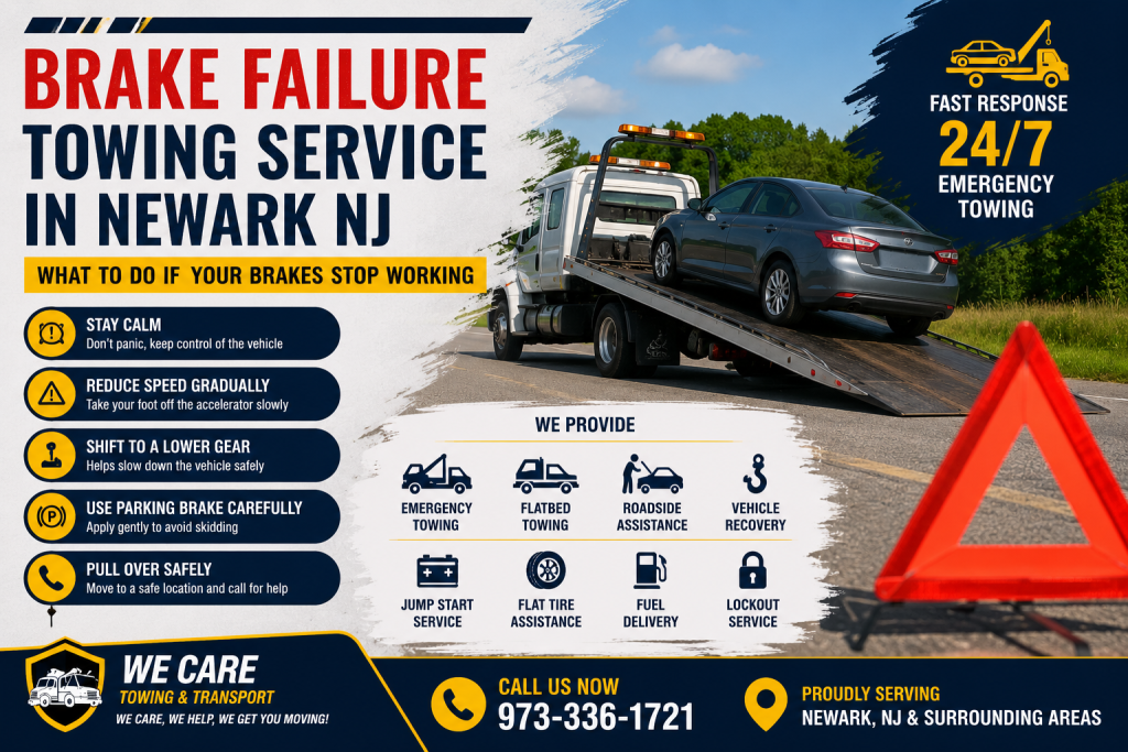 Brake Failure Towing Service in Newark NJ