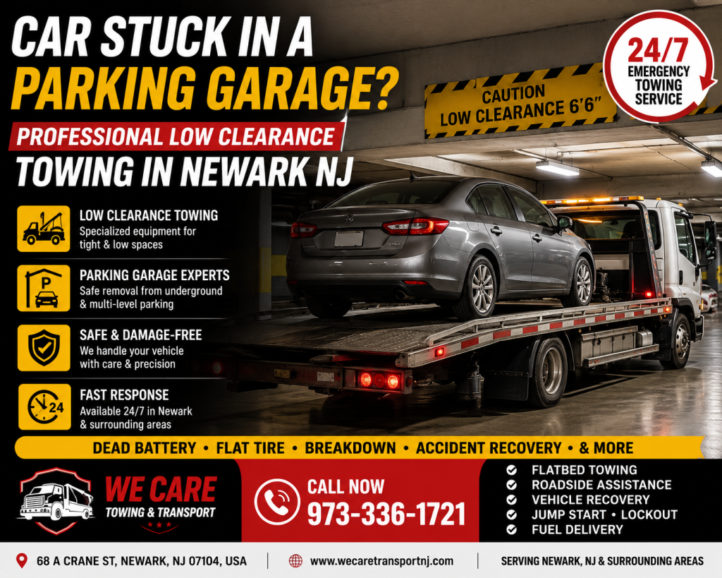 low clearance towing Newark NJ