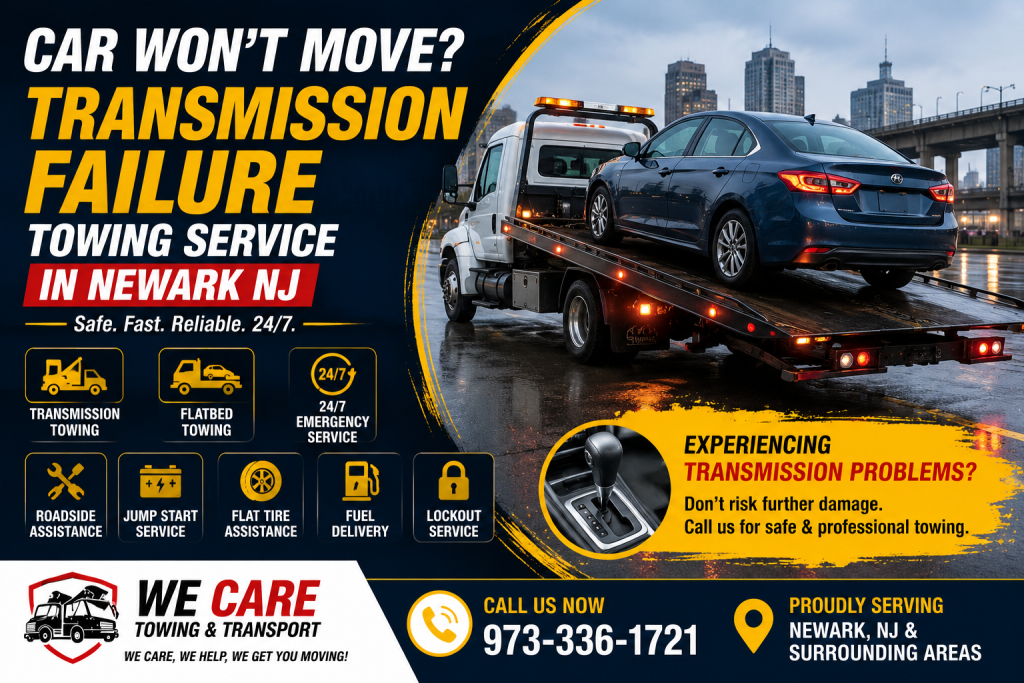 Transmission Failure Towing Service in Newark NJ