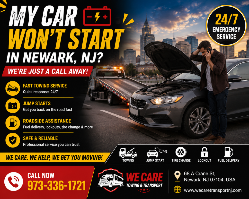car won't start in Newark NJ