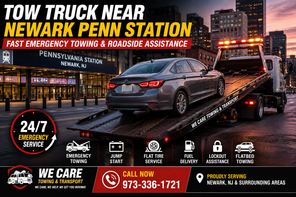 Tow Truck Near Newark Penn Station