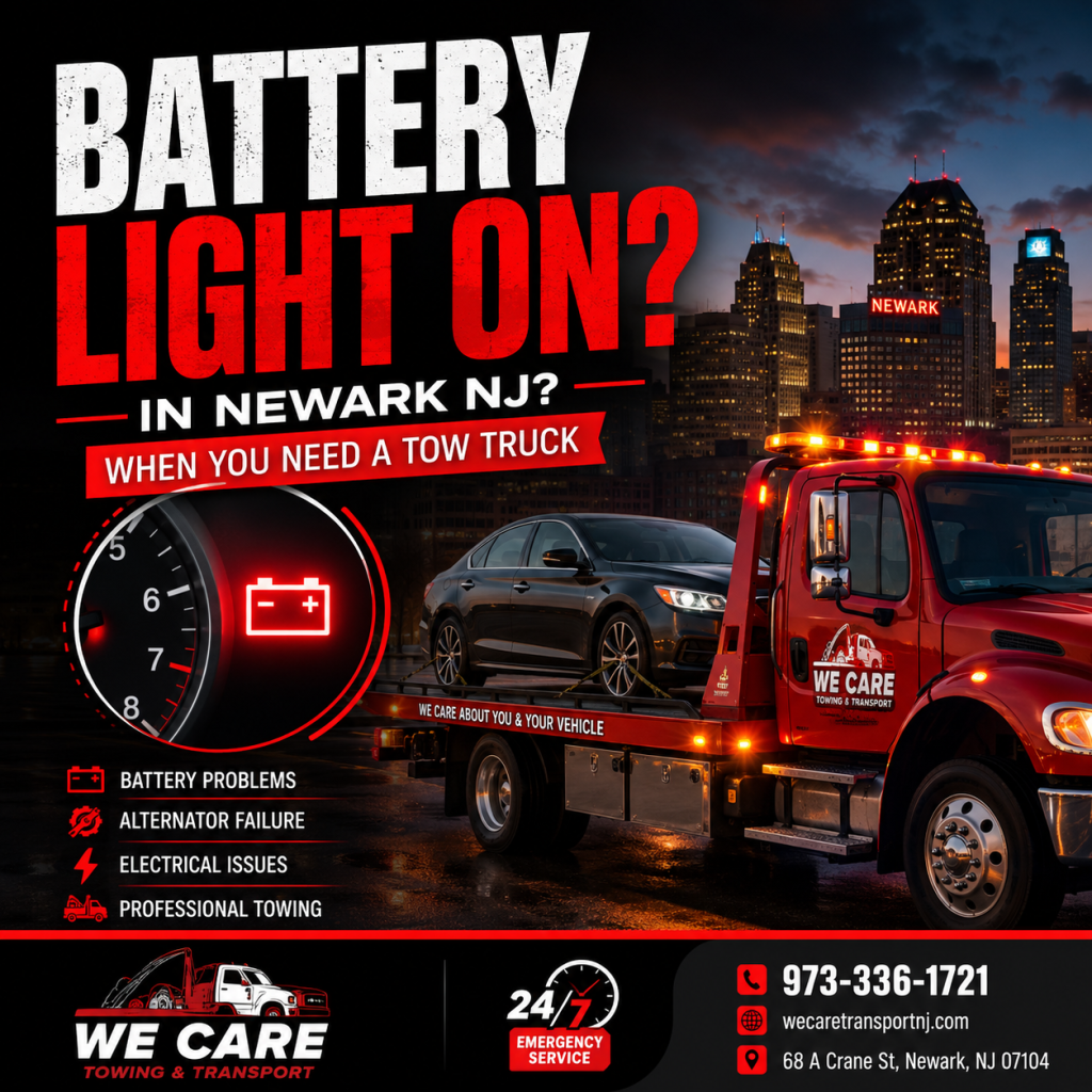 Battery Light On in Newark NJ