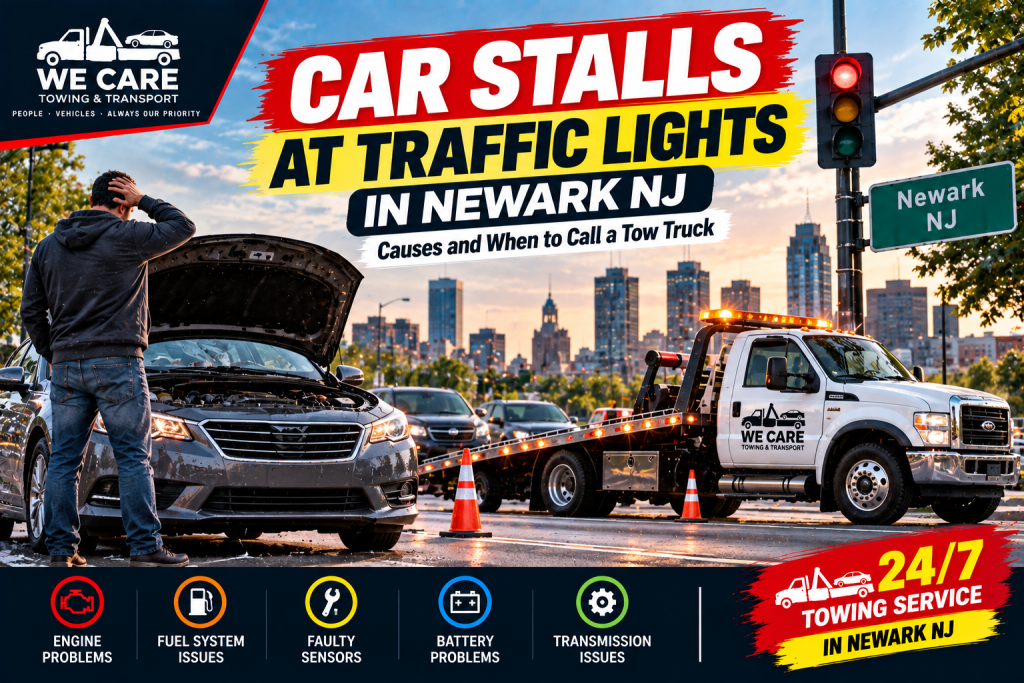 Car Stalls at Traffic Lights in Newark NJ: Causes and When to Call a Tow Truck